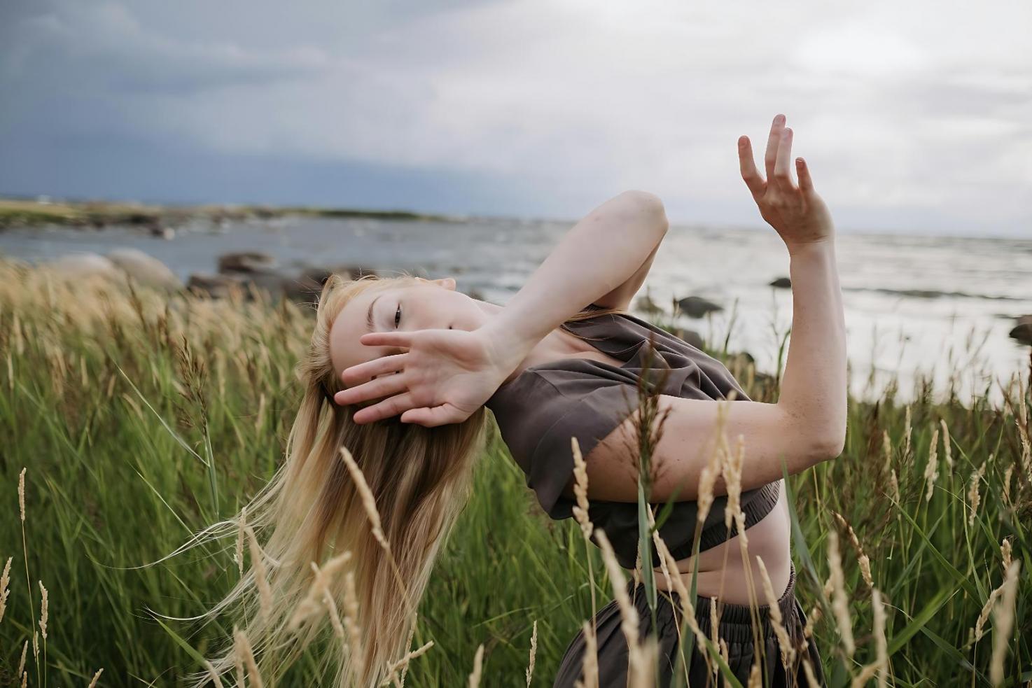 Close-up of movement technique demonstration